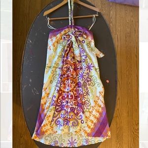 Nicole Miller silk scarf dress